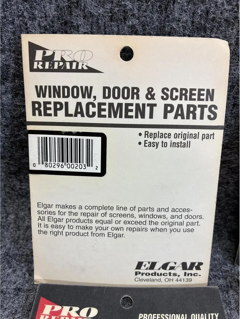 Lot of 4 Elgar Pro Repair Patio Screen Door Roller Replacement Parts 2 Pack
